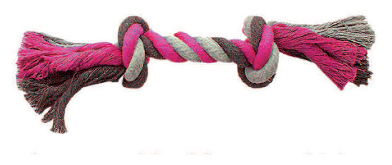 With 2 Pink Rope Knots 20Cm