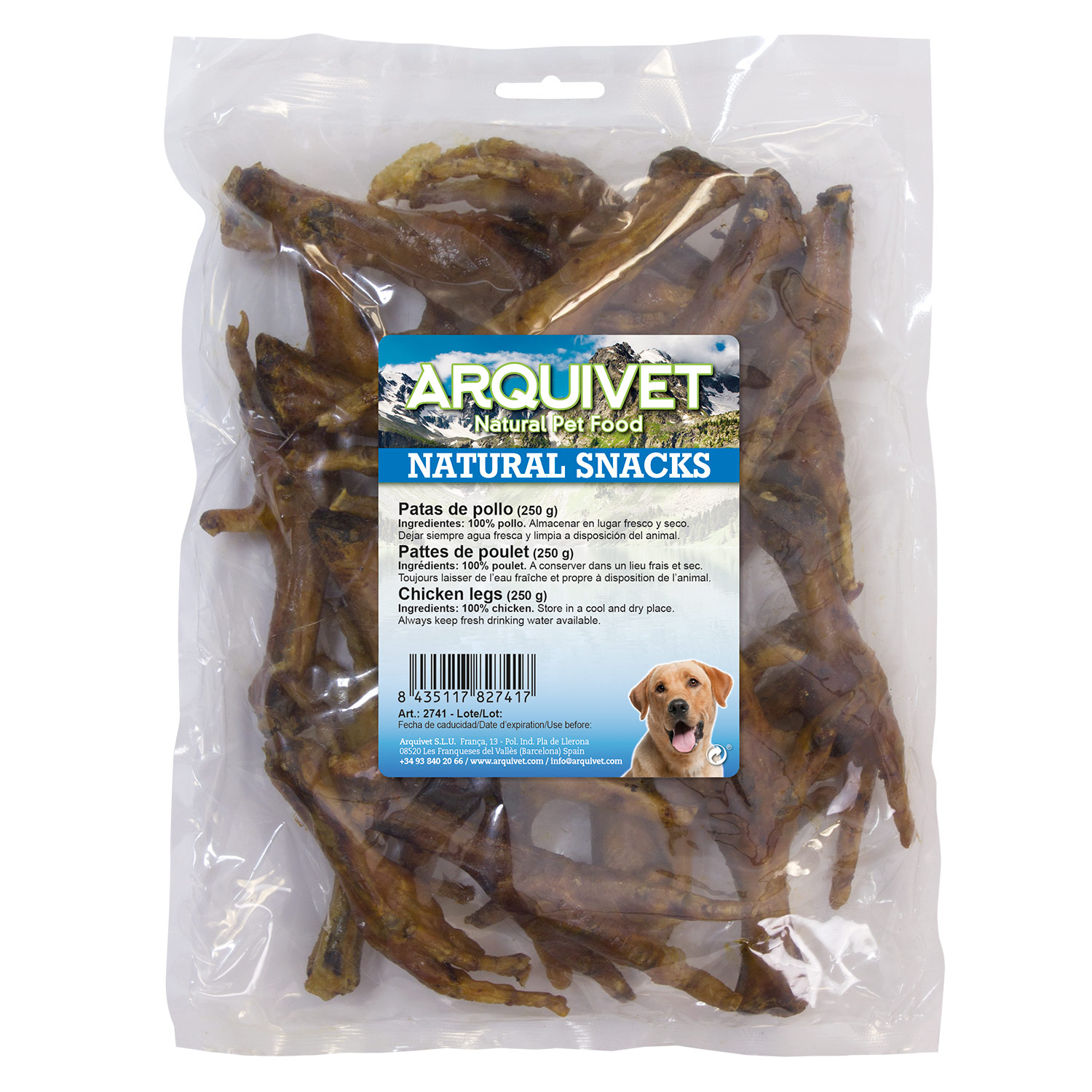 Miscota Arquivet 250 g di pollo gambe