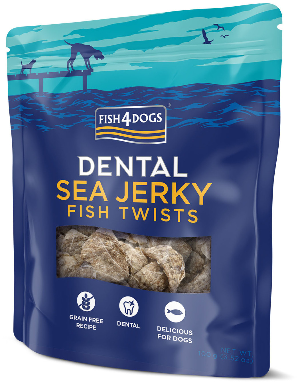 Miscota Fish4Dogs Sea Jerky Fish Twists