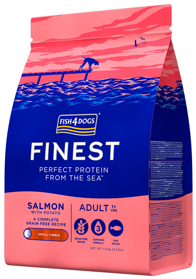 Miscota Fish4Dogs Finest Adult Complete (Piccole Crocchette) Salmone