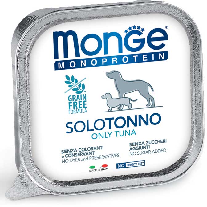 Miscota Monge Cibo Umido Per Cani Ns Wet Paté 100% Tonno