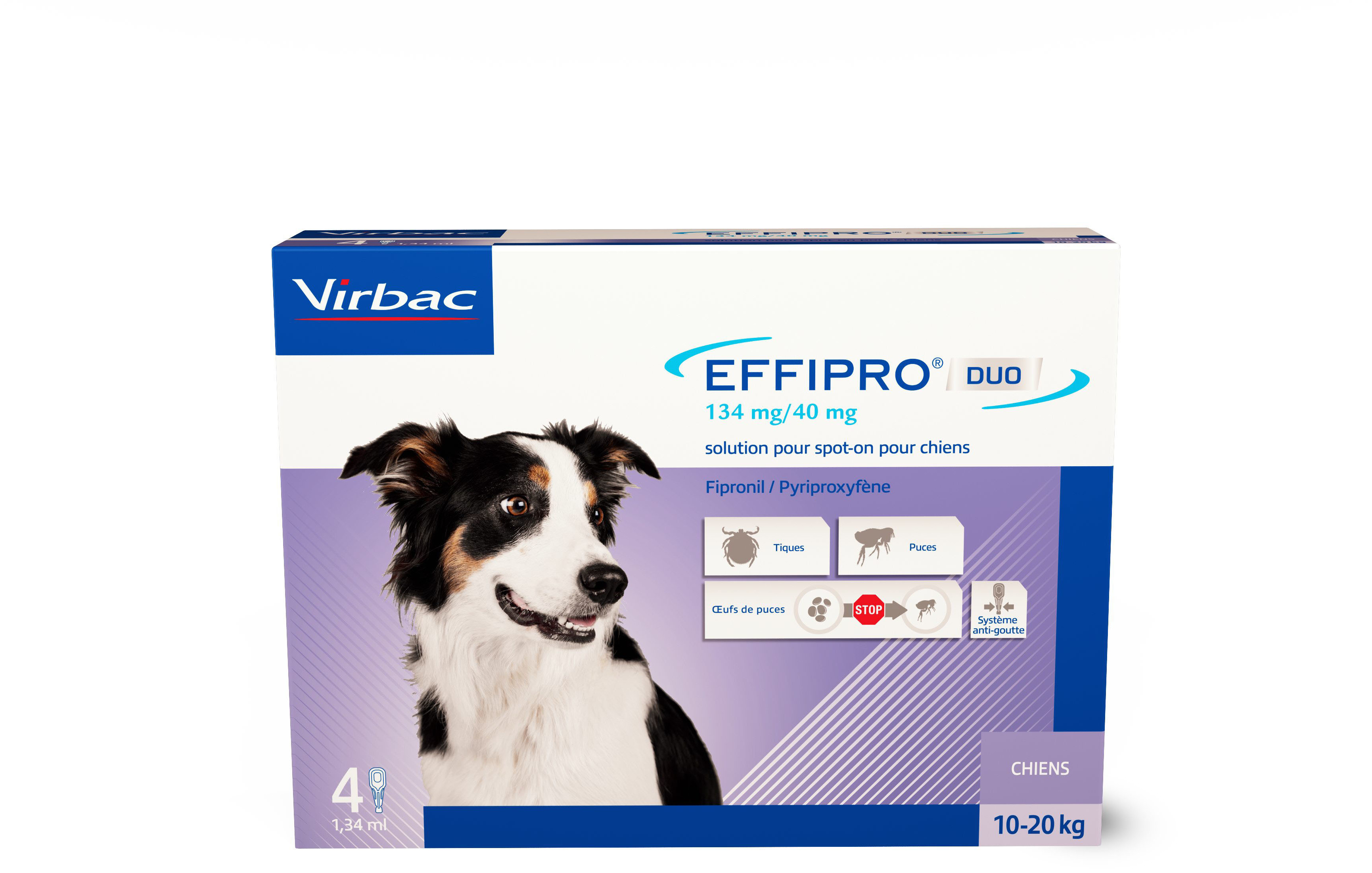 Miscota Virbac Effipro Duo Spot on Antiparassitario per Cani da 10 a 20 Kg