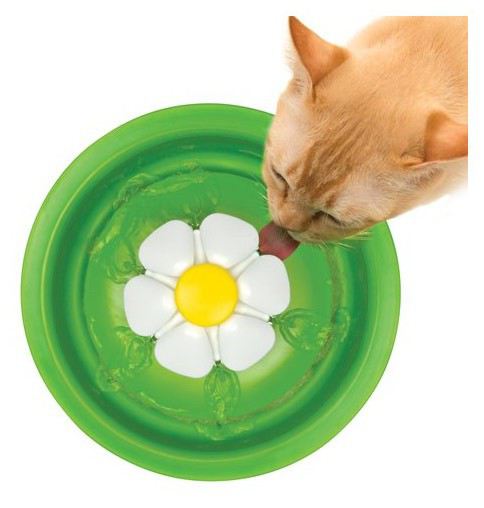 B-A Fuente de agua para gatos con flor – DeMaskotas