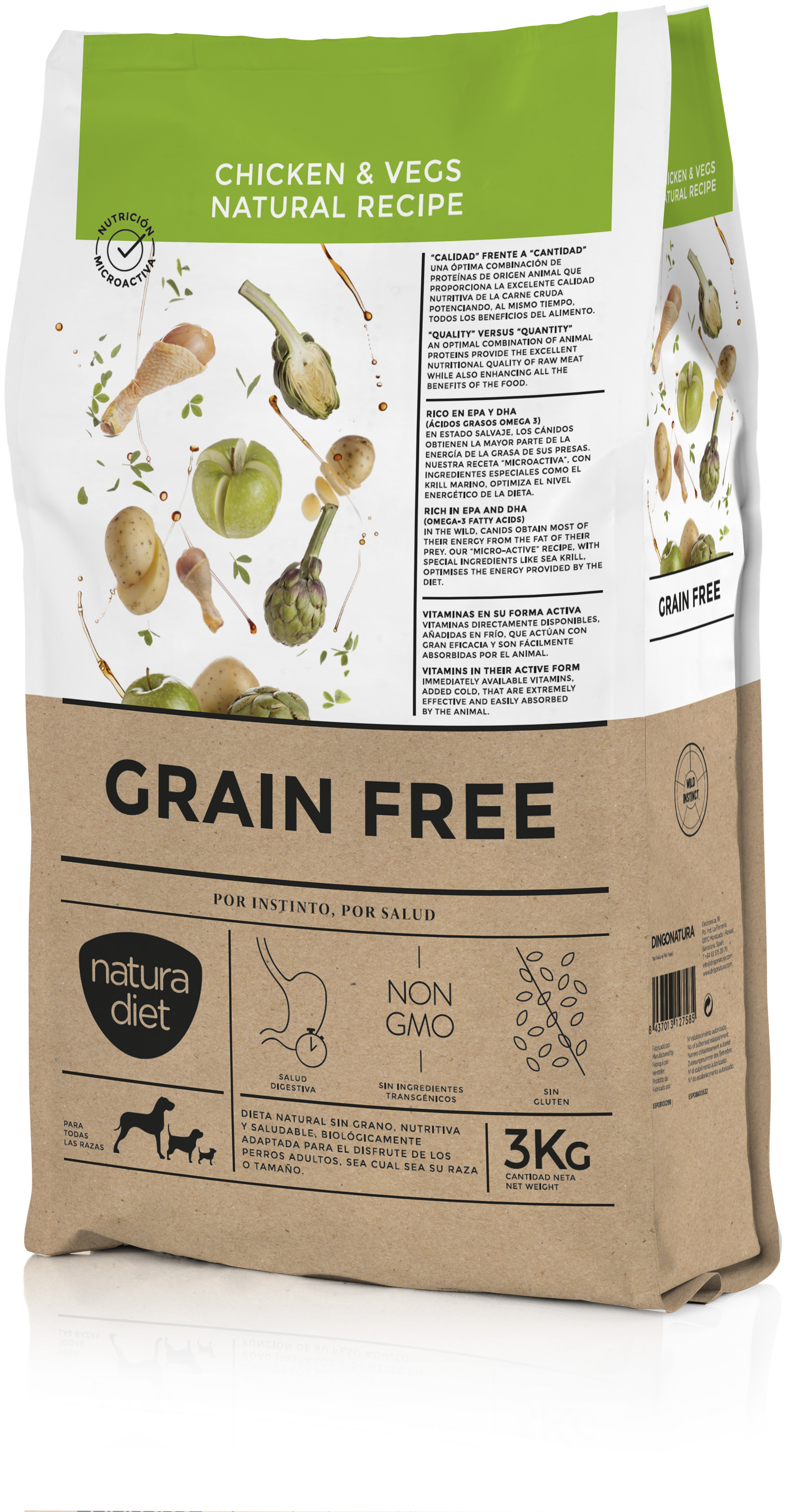 Miscota Natura Diet Cibo Secco Grain Free Chicken & Vegs