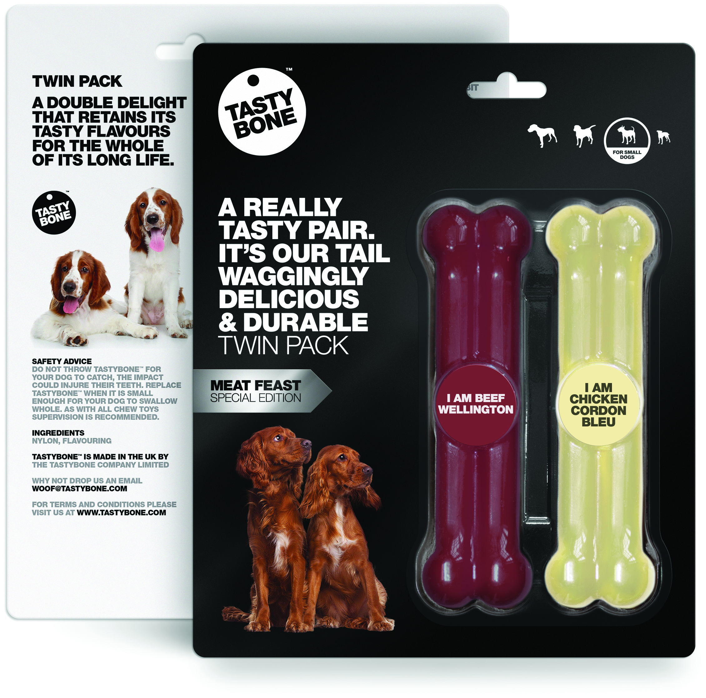 Miscota Tastybone Twinpack Carne di manzo Wellington e Cordon Bleu