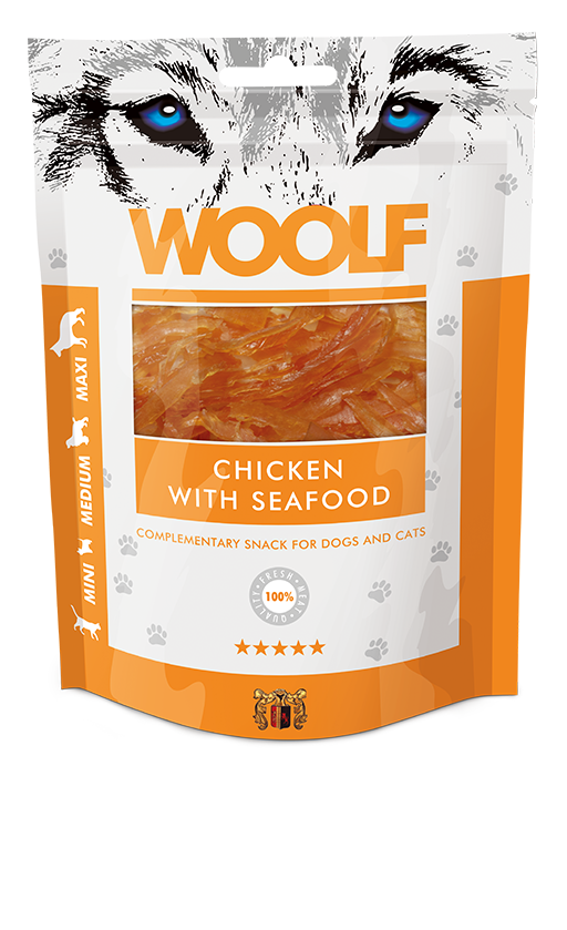 Miscota Woolf Pollo con Frutti di Mare Snack per Cani