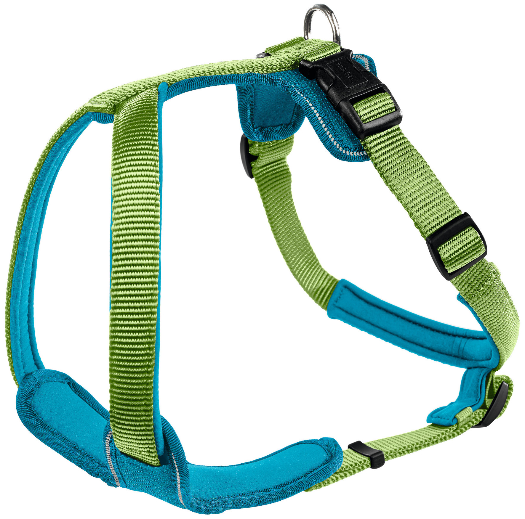 Miscota Hunter Pettorina per cani Neopren verde e blu