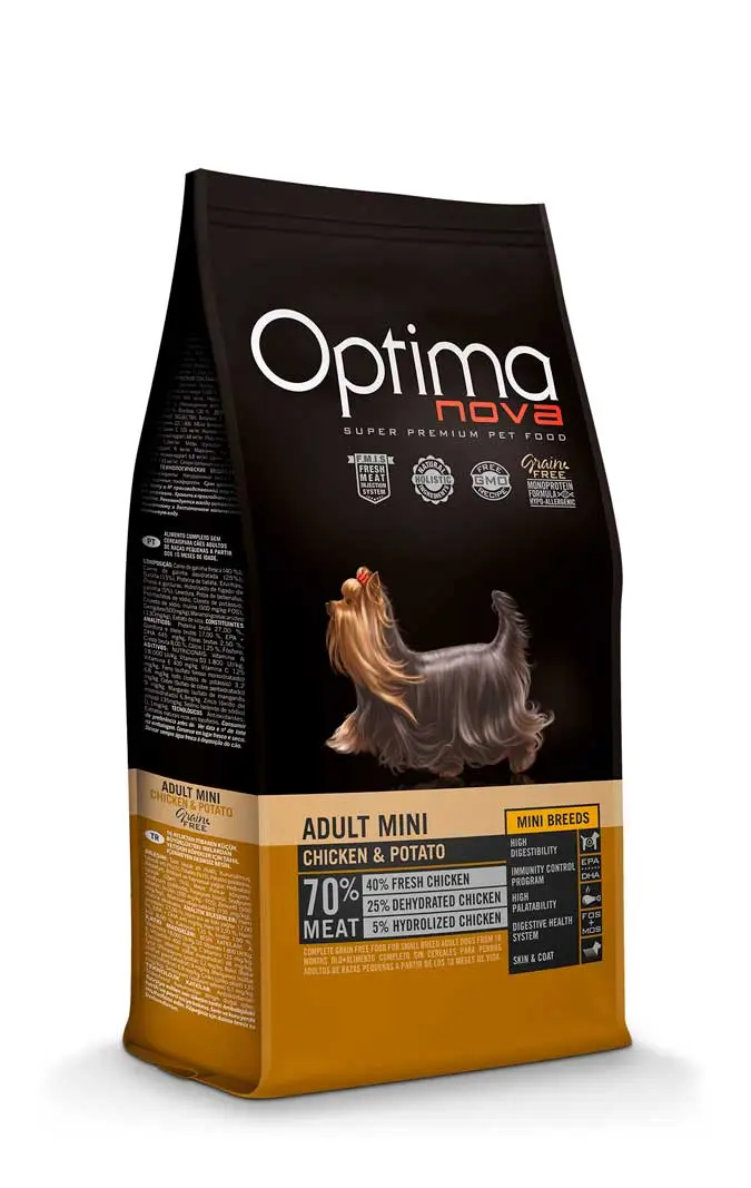 Miscota Optimanova Cibo Secco Adult Mini Pollo e Patata Grain Free