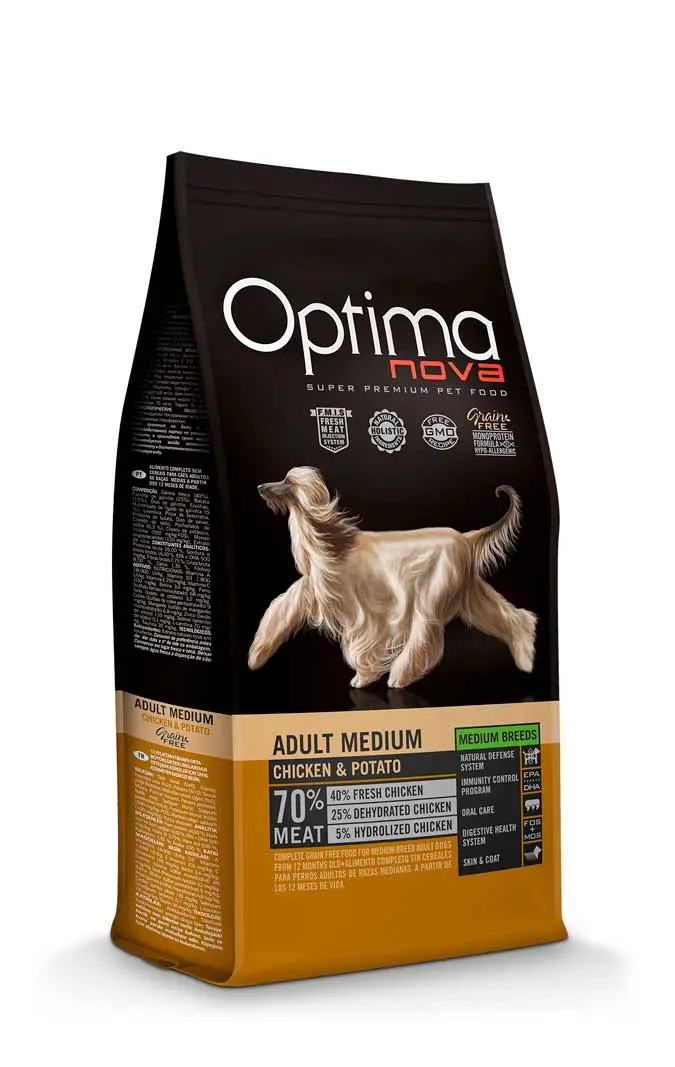 Miscota Optimanova Cibo Secco Adult Medium Pollo e Patata Grain Free