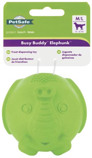 PetSafe Busy Buddy Elephunk Dog Chew Toy - Treat Dispenser - Medium/Large 