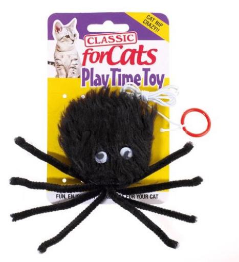 Araña Peluche Halloween para Gatos