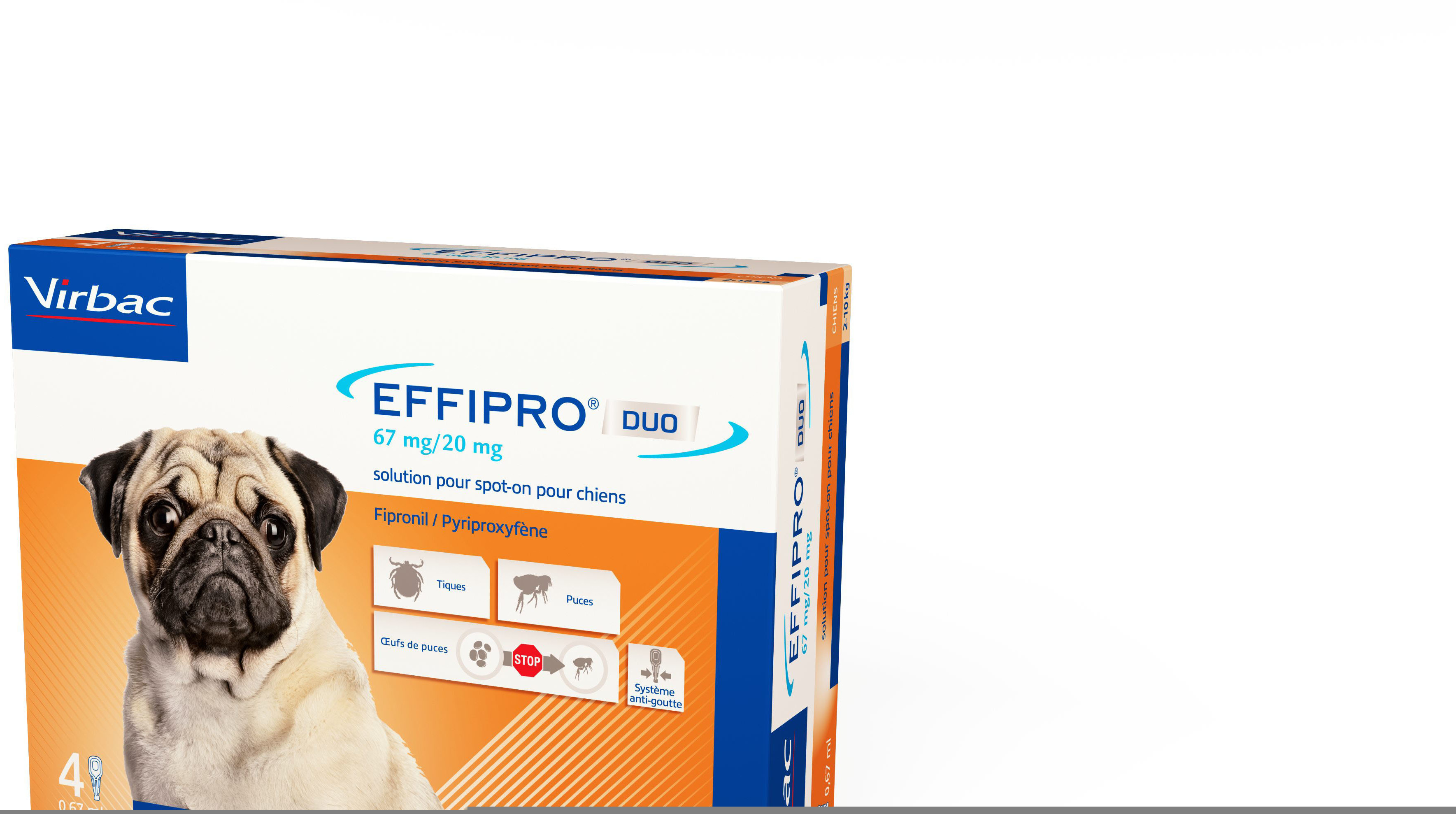 Virbac Effipro Duo Spot on Antiparasitaire pour Chiens de 10 à 20 Kg