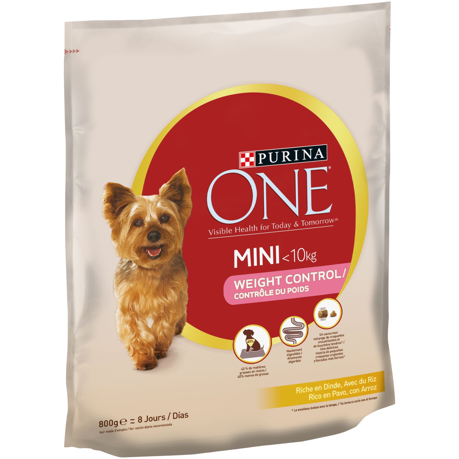Purina One Mini Dog Active Weight Control Turkey And Rice Dry Food