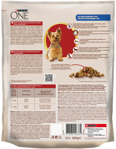 Pro Plan Nourriture Mini Dog Adult Buf et Riz