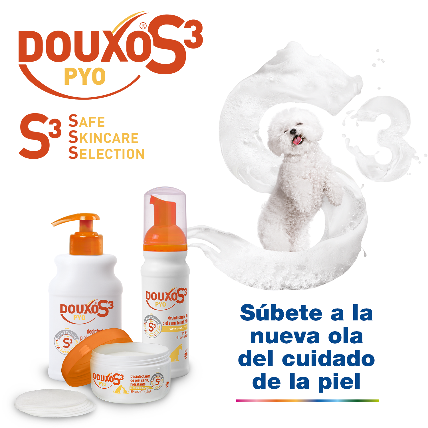 Douxo S3 Pyo Mousse Healthy Skin Disinfectant and Moisturizer Dogs and ...