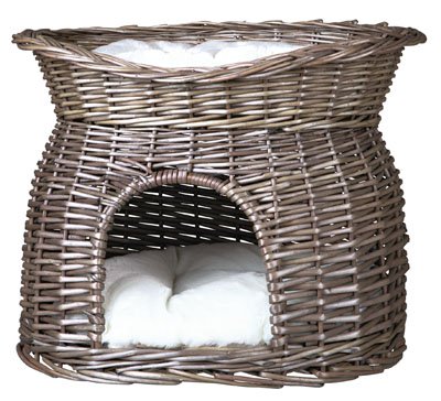 trixie-cueva-mimbre-con-cama-superior-gris-para-gatos-miscota-espa-a