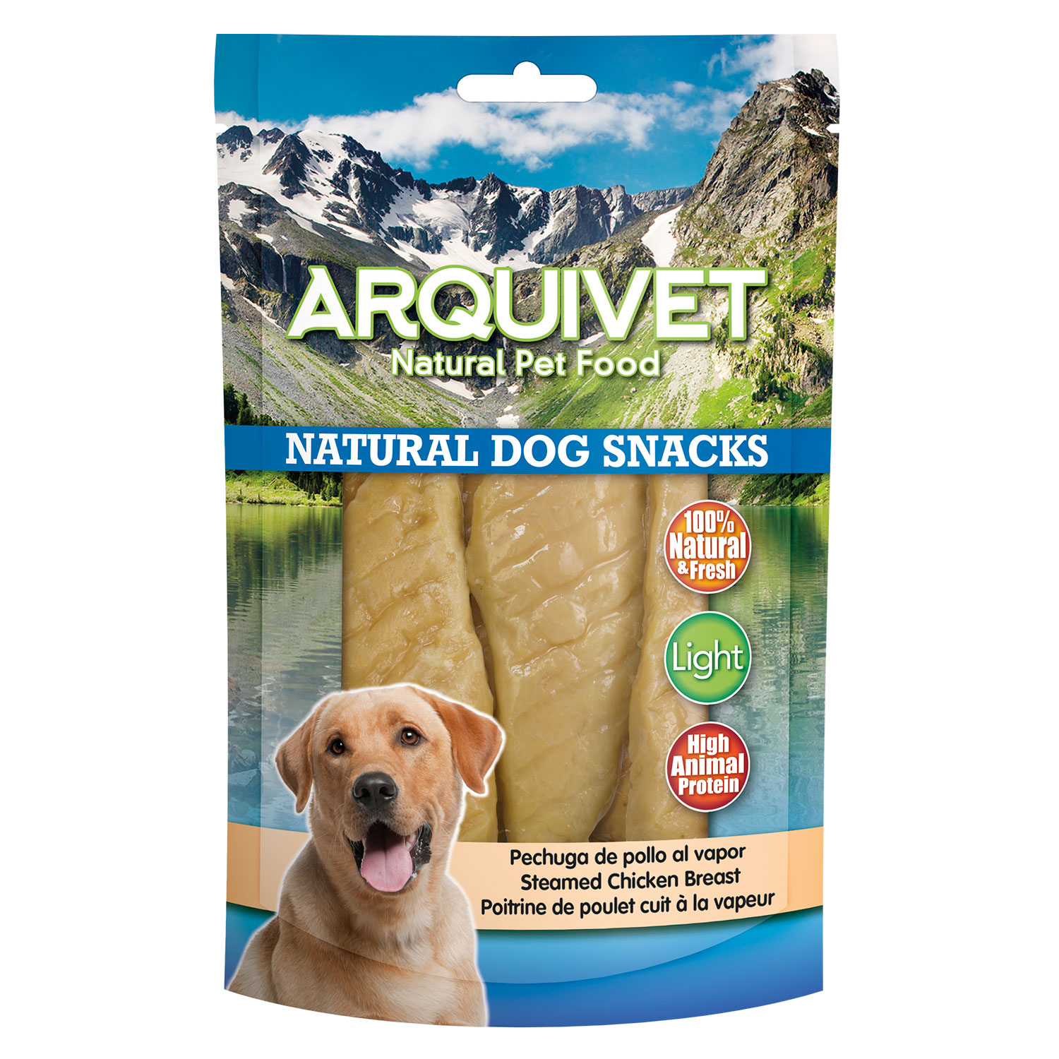 Miscota Arquivet Snack Naturale per Cani di Petto di Pollo al Vapore