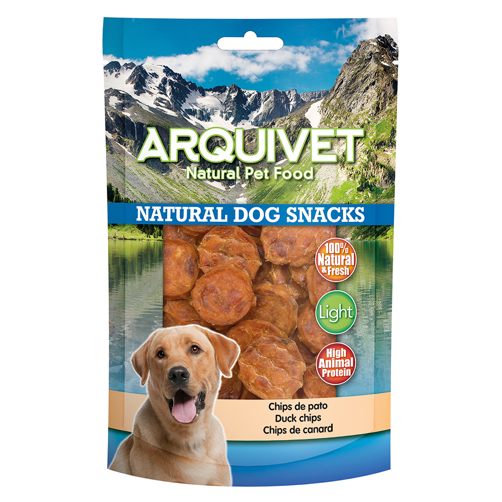 Miscota Arquivet Spuntino naturale per cani Duck Chips