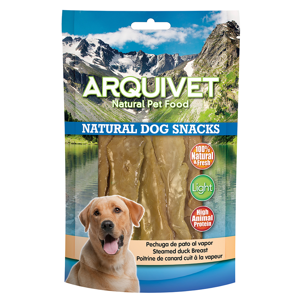 Miscota Arquivet Snack Naturale per Cani Petto di Anatra al Vapore