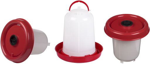 Eco Chicken Drinker 10 L. With Plung (Red)