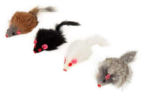 white mouse cat toy