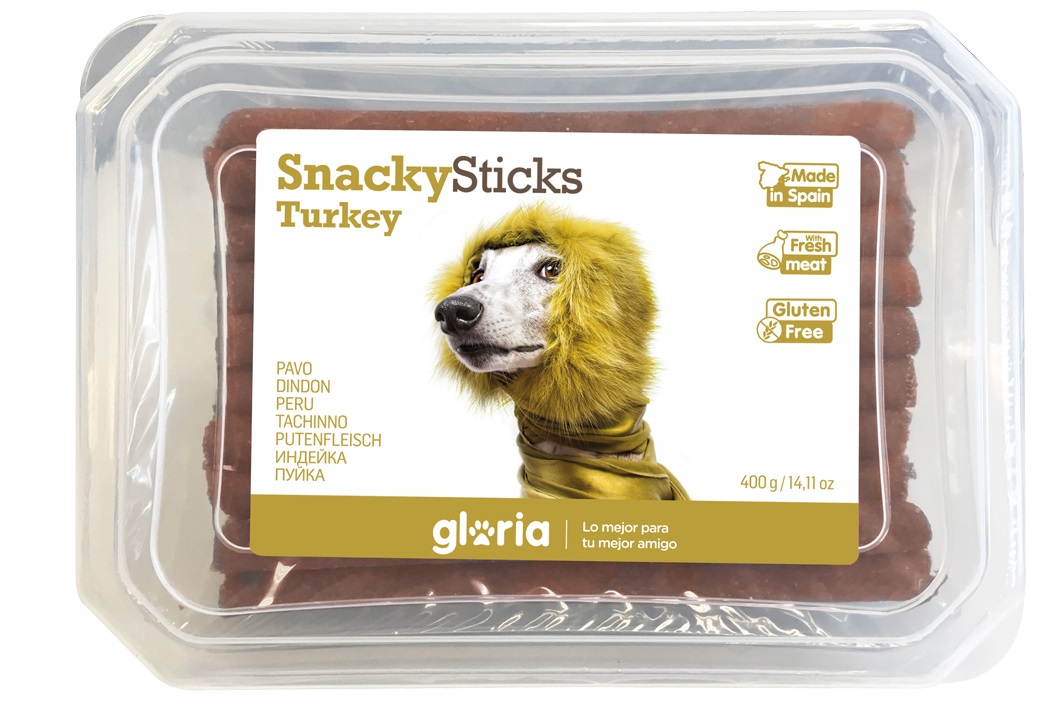 Miscota Gloria Pets Snackys Sticks Pavo 900Gr