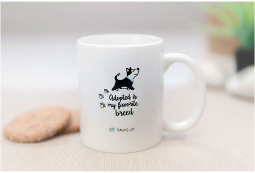 Paws Up Tasse Adopted is My Favorite Breed