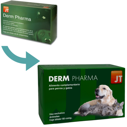 Complemento para Perros y Gatos Derm Pharma 60 Comprimidos