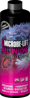 MICROBE-LIFT All-In-One Alto Rendimiento, Oligoelementos y vitaminas para un Cuidado Ideal de los corales 