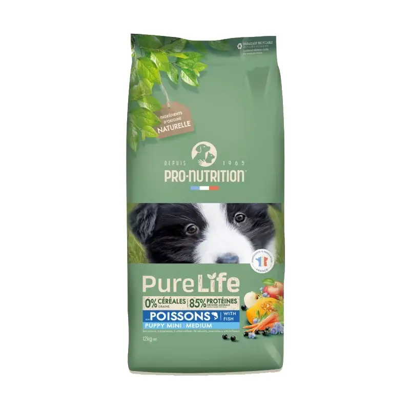 Miscota Flatazor Cibo Secco per Cani Pure Life Chien Puppe