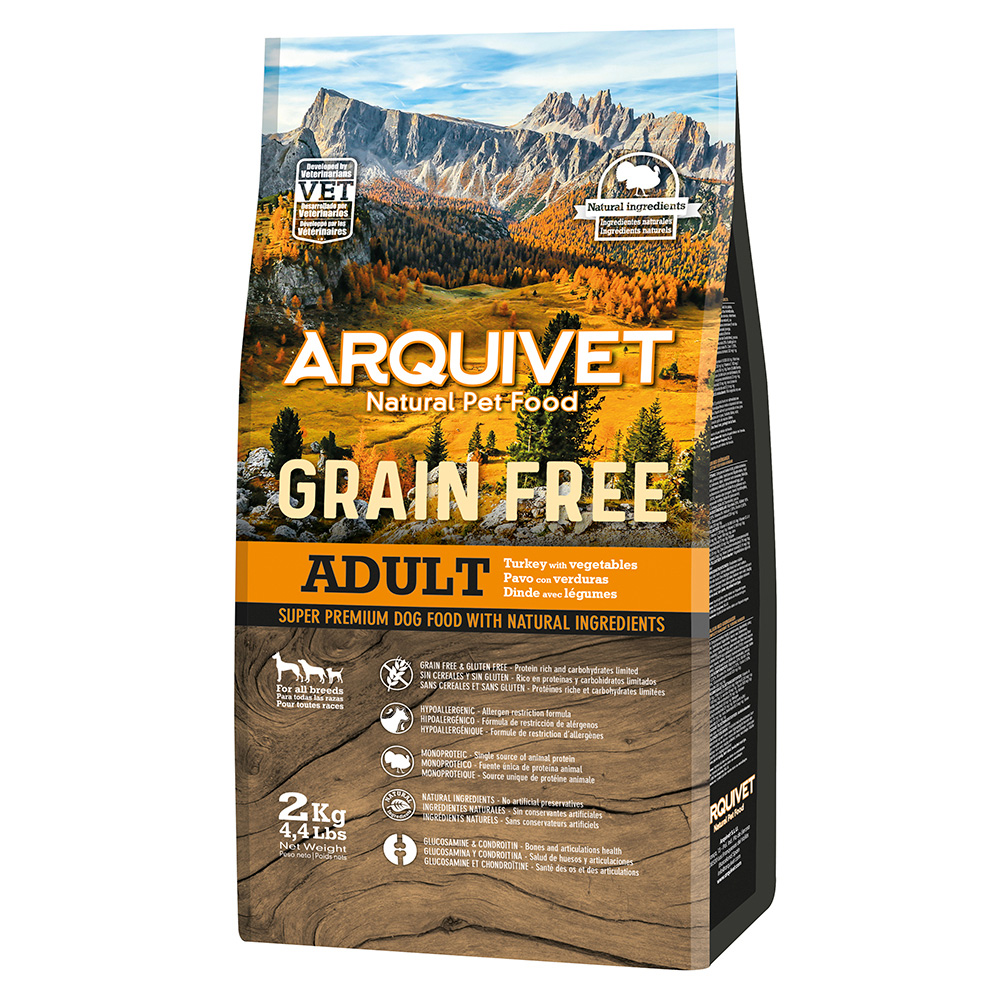 Miscota Arquivet Cibo Secco per Cani Grain Free Adult Tacchino