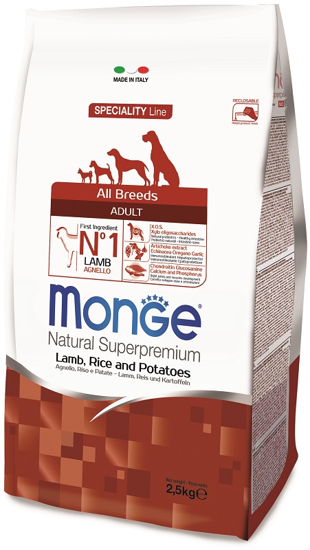 Miscota Monge Cibo Secco NS Adult Agnello Riso e Patata