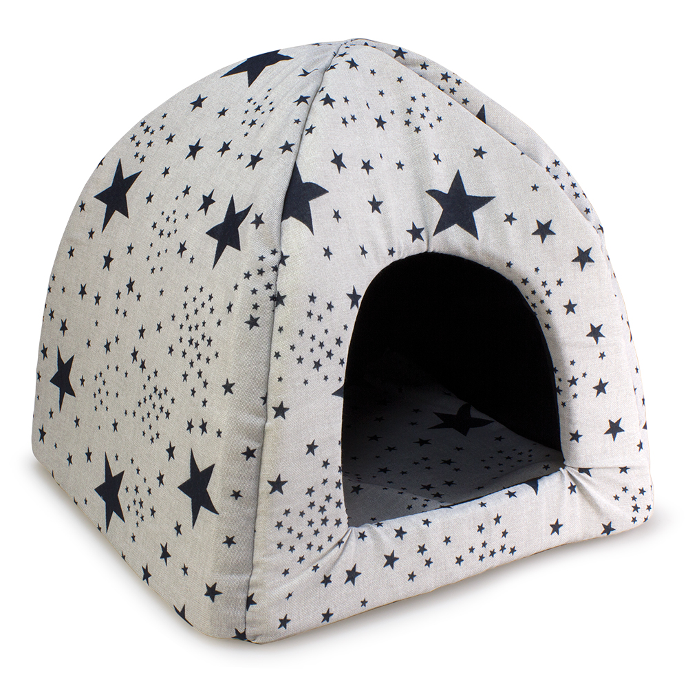 Miscota Arquivet Igloo Black Stars per Cani e Gatti