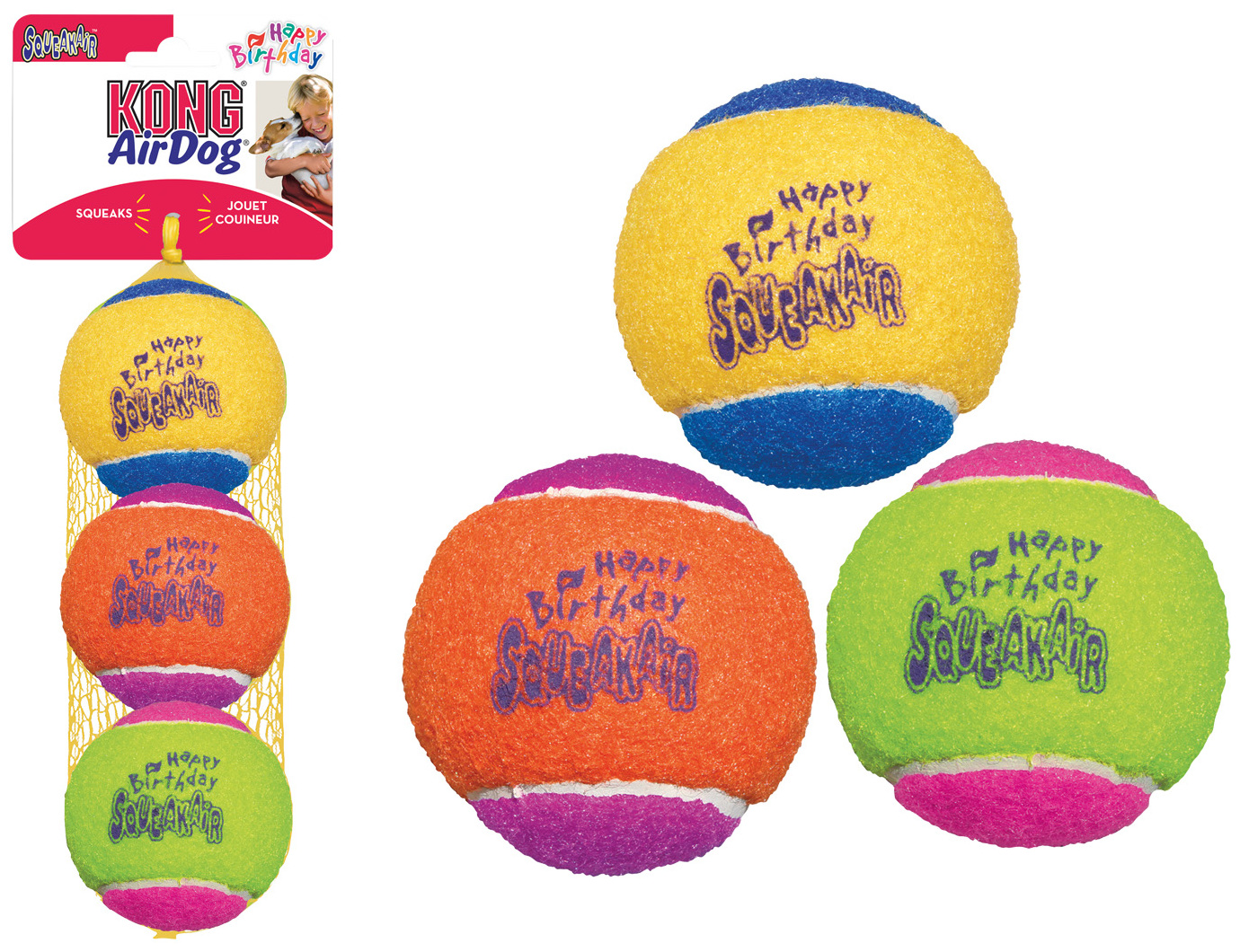 Miscota KONG Squeakair Ball Per Cani