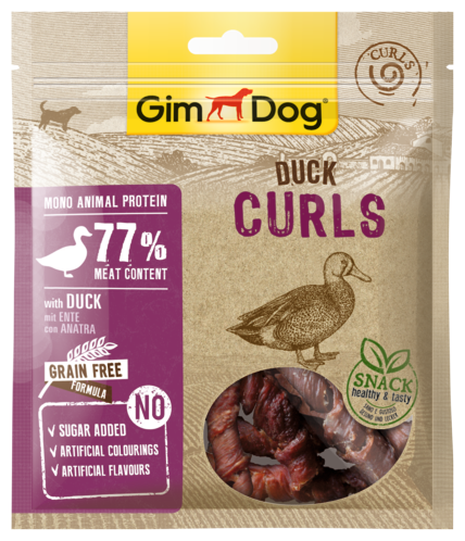 Miscota Gimdog Snack Er Cani Curls Con Anatra