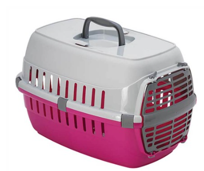 Miscota MP Bergamo Transportin Roadrunner 2 con Puerta Iata Fucsia para Perros Pequeños y Gatos