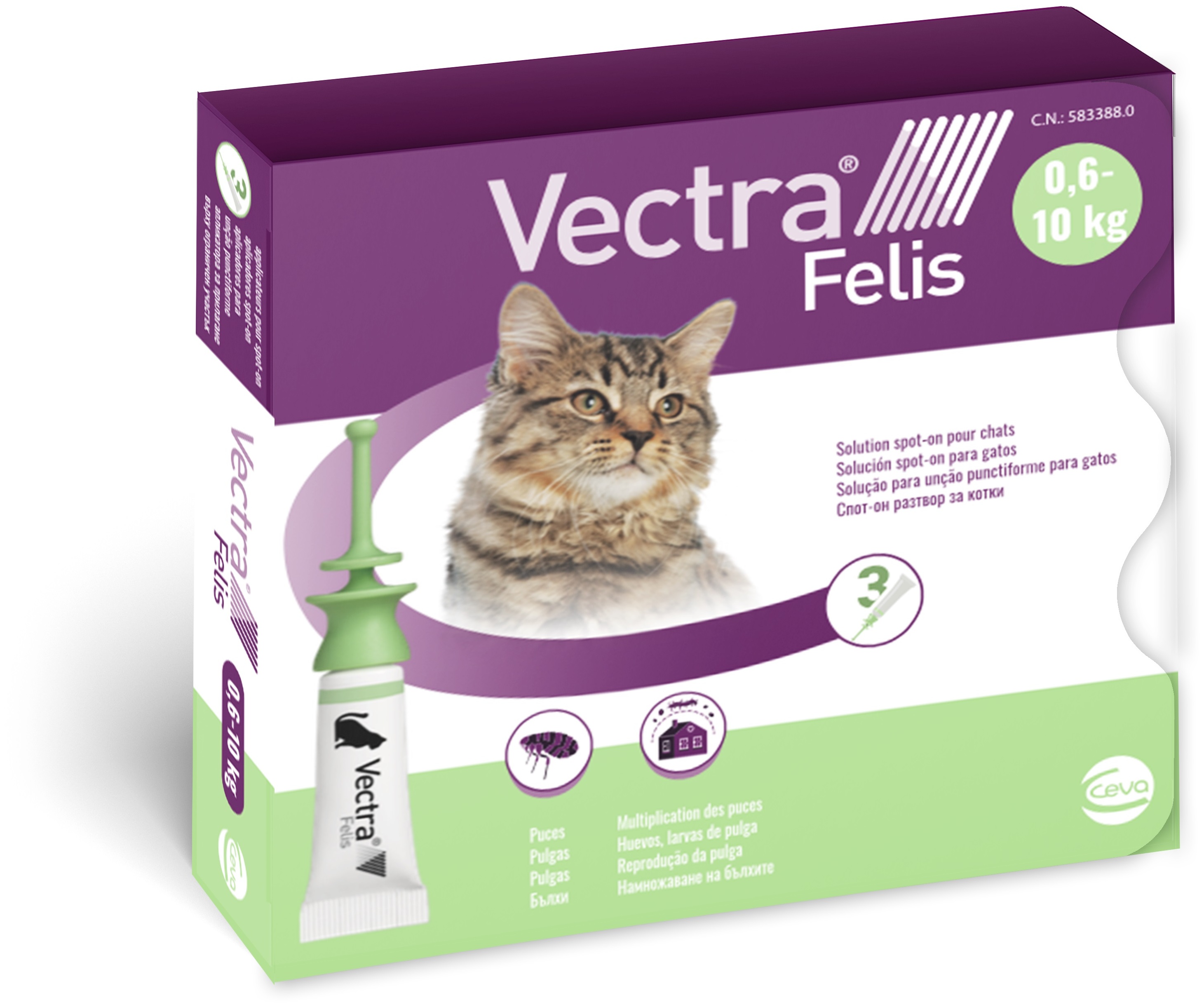 Vectra Felis Spot-on Per Gatti 3 Pipette - Protezione