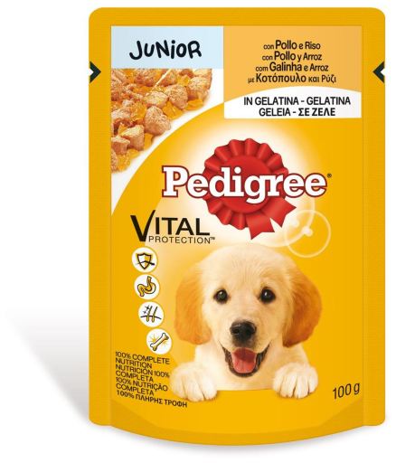 Pedigree Bolsitas con Comida H&uacute;meda de Pollo y Arroz para Perros Adultos