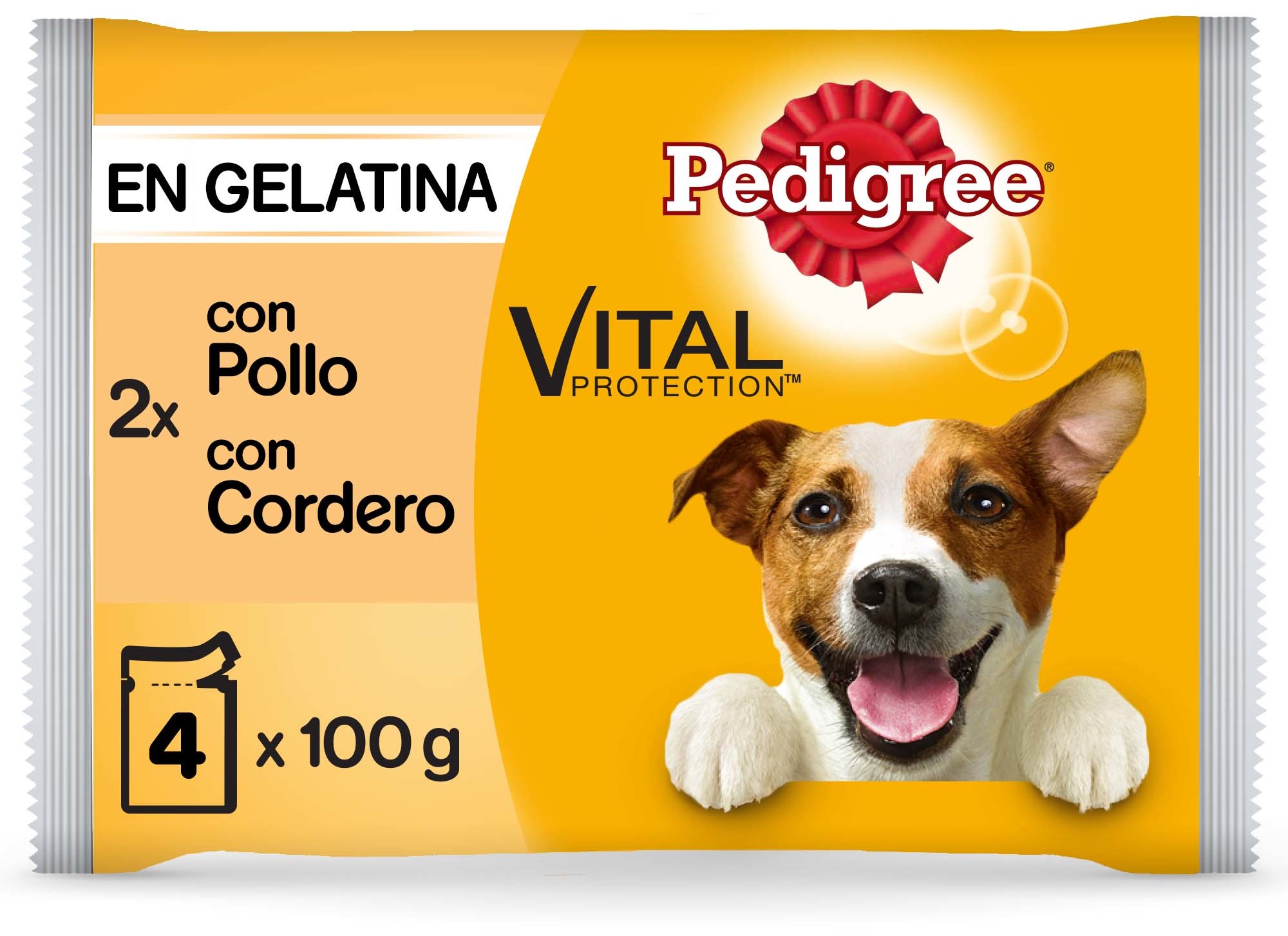 Miscota Pedigree Cibo umido per cani Multipack in Gelatina di Pollo e Agnello