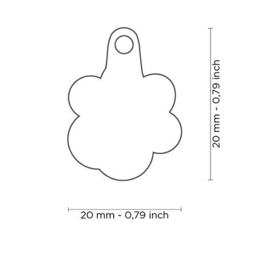 My Family Mf50684 Mf41White Classic Impronta Di Zampa Bco Classic