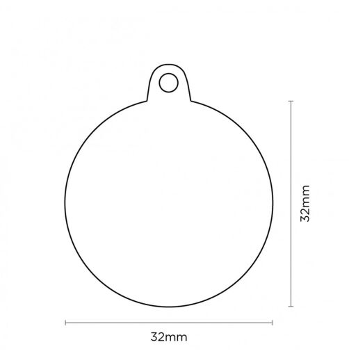 My Family Placca a forma di zampa rossa di grande cerchio classico