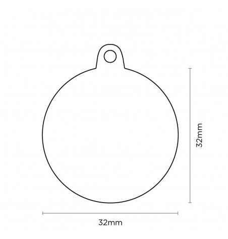 My Family Shine 'Grande cerchio d'argento con osso nero glitterato'