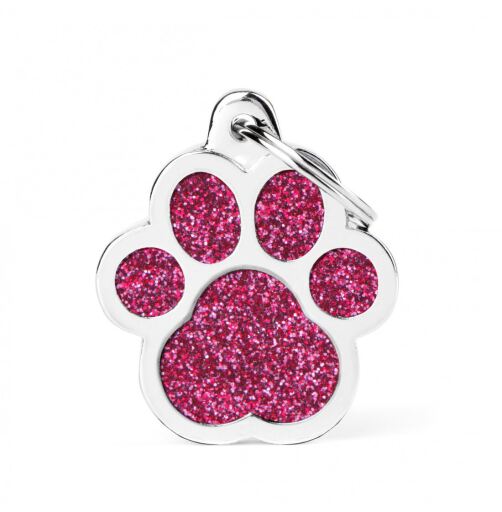 My Family Placca Shine 'Big Pink Glitter Paw