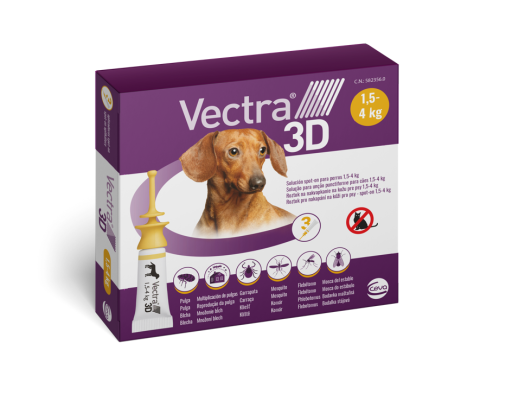 Miscota Vectra Pipette 3D per Cani da 1 5-4kg