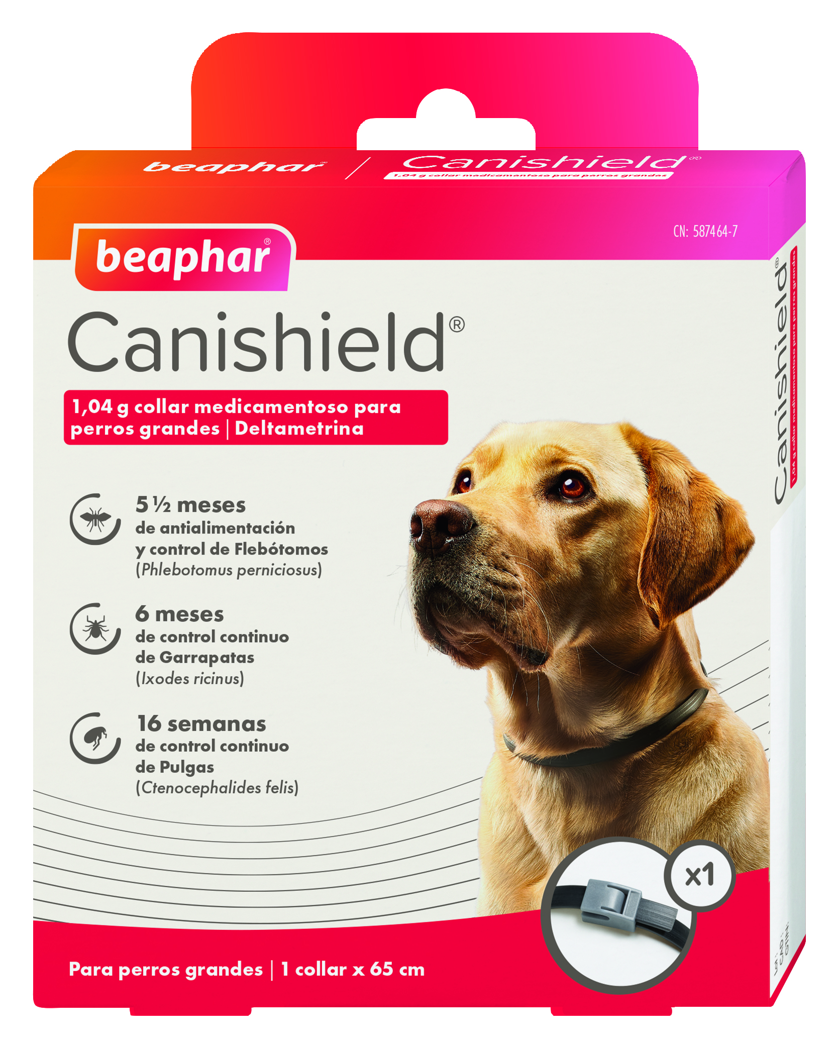 Miscota Beaphar Collare Antiparassitario Canishield per Cani Grandi