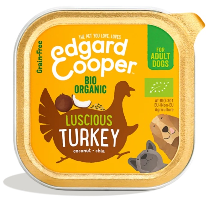 Miscota Edgard & Cooper Adult Terrina Senza Cereali Con Tacchino Ecologico