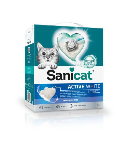 Clumping Cat Litter Active White Unscented