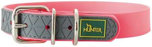 TG. 55) HUNTER Collare Per Cani Love, Colore: Rosso/nero, Morbida