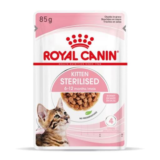 Kitten Sterilised Alimento Húmido em Molho para Gatinhos Esterilizados