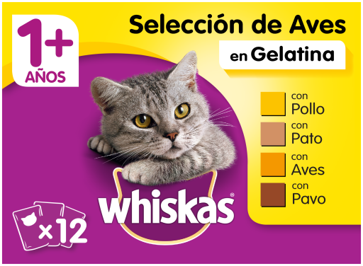 Nourriture pour chats Whiskas sélections de saumon et volaille, format  variété, 2,4 kg, 24 unités